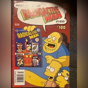 BONGO Radioactive Man Comic with Red and Yellow Cover